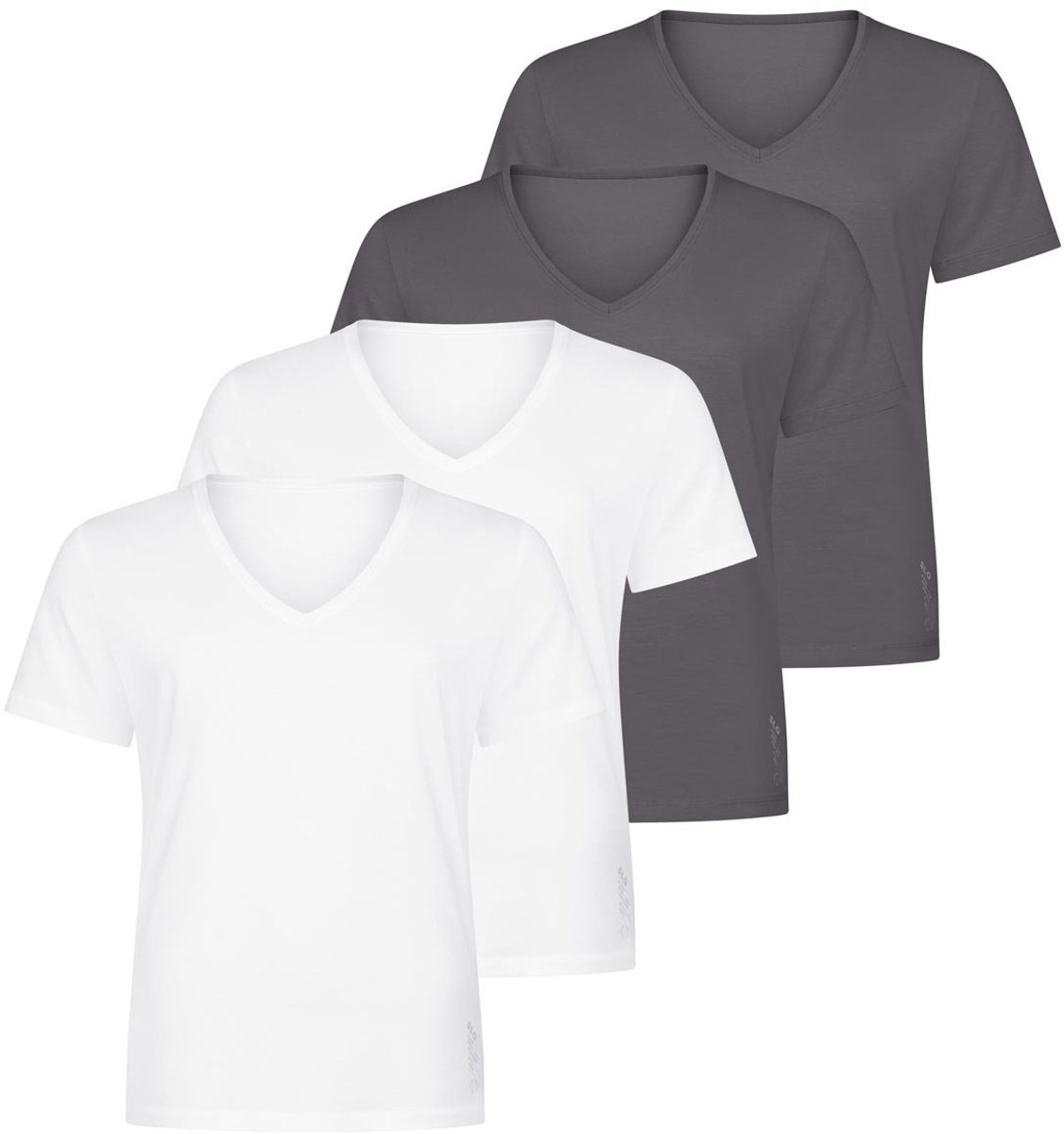 sloggi Heren onder t-shirts 4 pack SLG Base