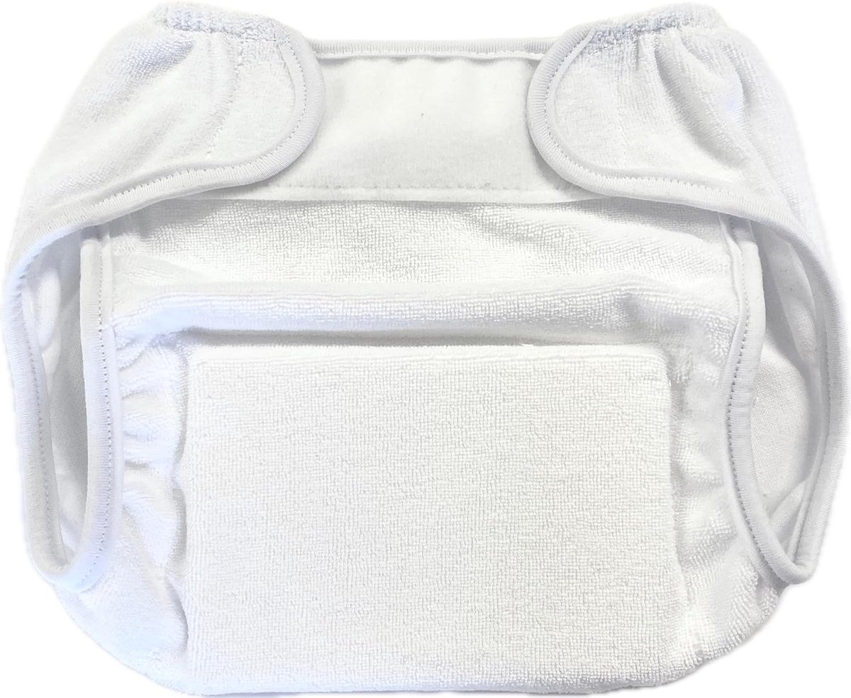 SnelShoppen - Wegwerpbroekjes voor baby - maat 3 (7-9 kg) - ademend katoen - met inlegger - ideaal voor dagelijks gebruik en onderweg - zachte en comf
