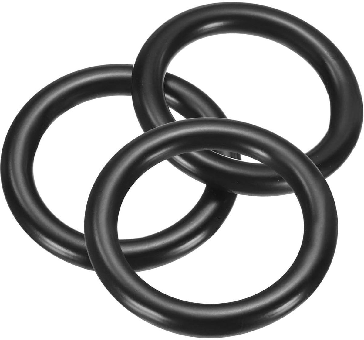 Set van 3 O-ringen (3 stuks) 304 roestvrij staal naadloos gelast 35 mm buitendiameter 25 mm binnendiameter 5 mm breedte kleur zwart