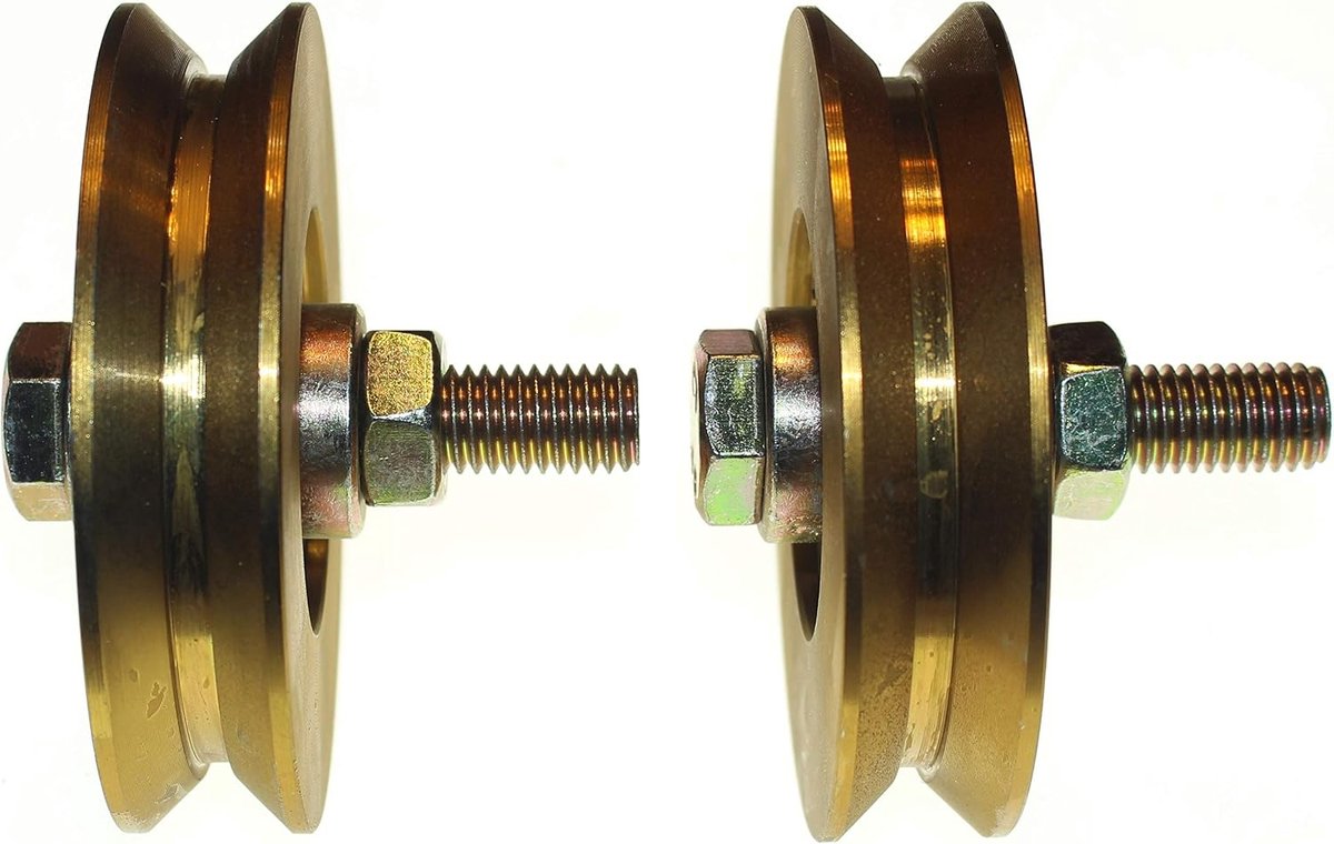 Groove Gate Wheel V89-12, 89 mm diameter-12 mm schacht