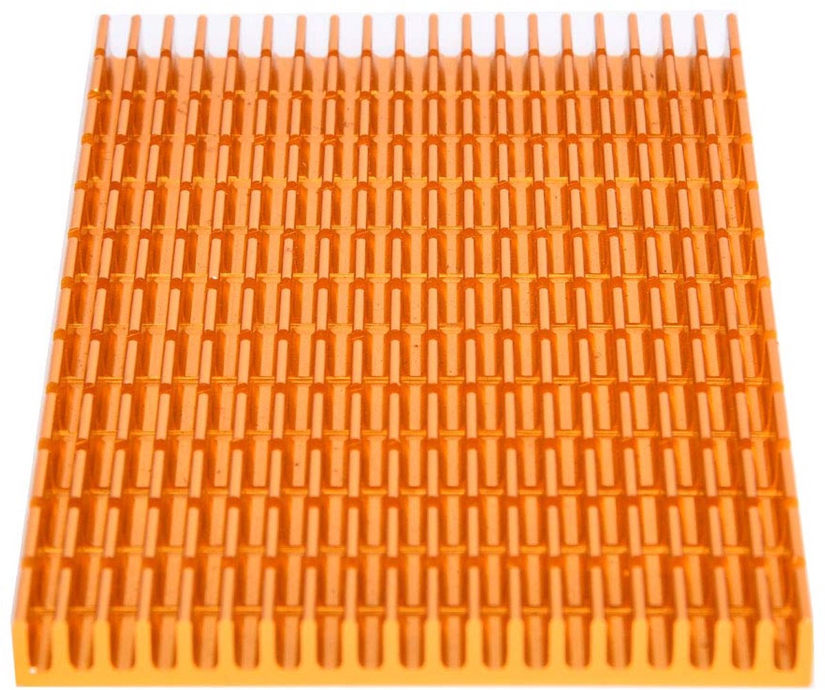 Aluminium Koellichaamradiator voor Efficiënte Warmteafvoer voor, Settopbox, Router, Beveiliging - Goudkleurig 120 X 64 X 6 Mm