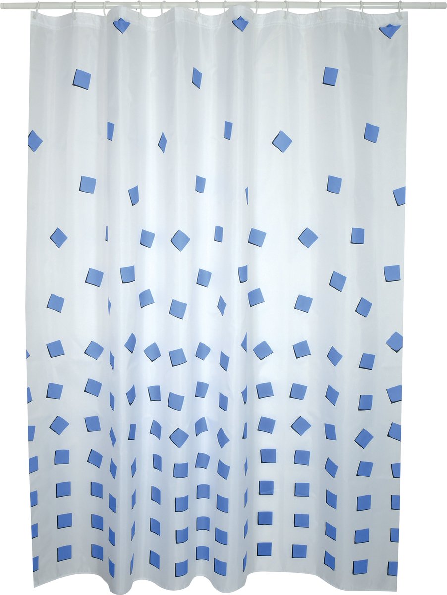 MSV Douchegordijn Polyester – Waterdicht en Schimmelwerend Douchegordijn met Antibacteriële Coating voor de Badkamer – 180x200 cm