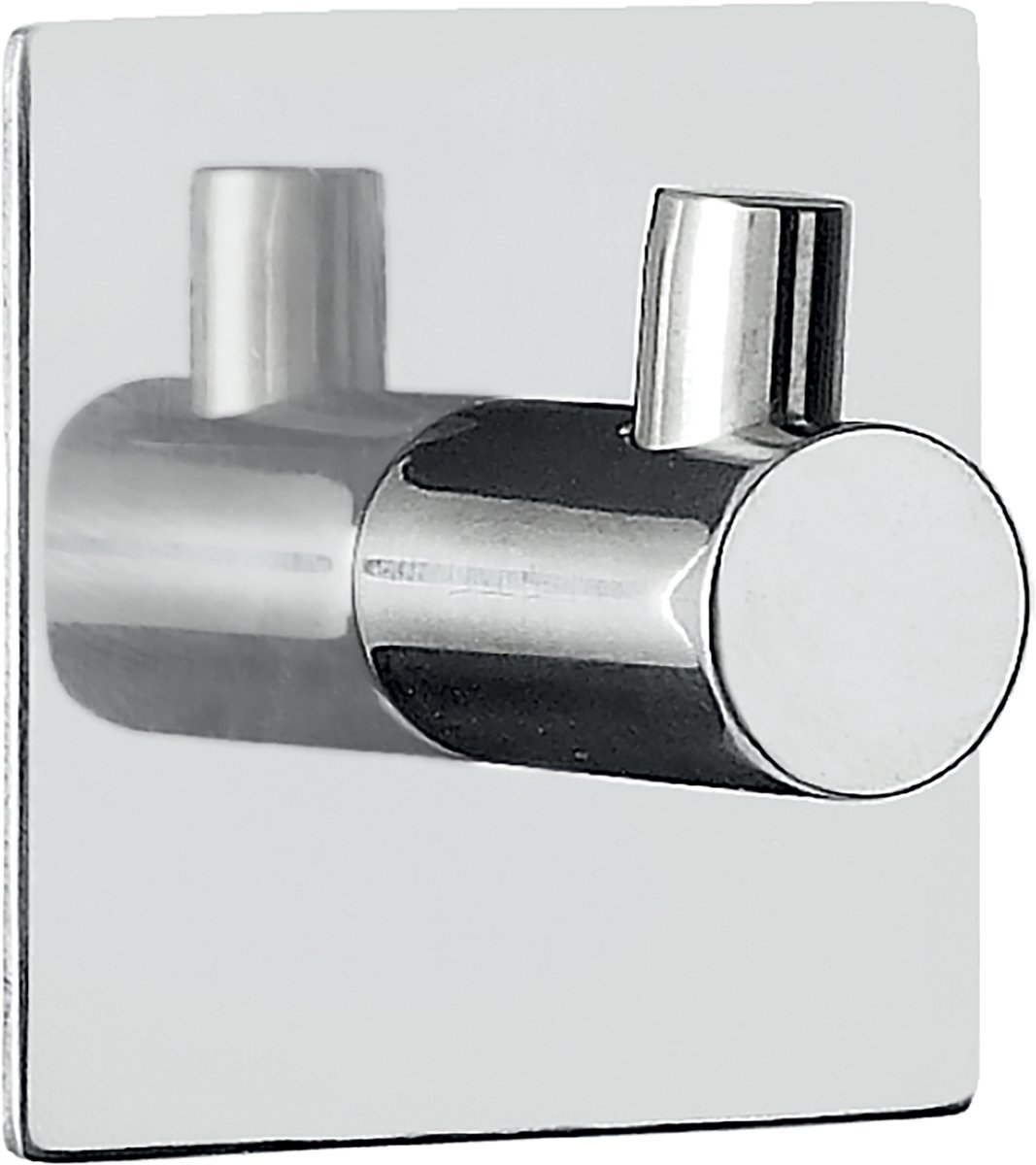 METI Wandhaak Set van 2 – Handdoekhaak voor Badkamer – Chroomkleurige Badkamer Haak van ABS – Minimalistisch Design