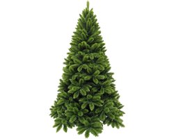 Triumph Tree Tsuga Kerstboom - Kunstboom met Besneeuwd Effect en Bruine Nerven voor Kerstversiering - Stevige, Snel op te Zetten Takken - H230 x Ø147 cm - Groen