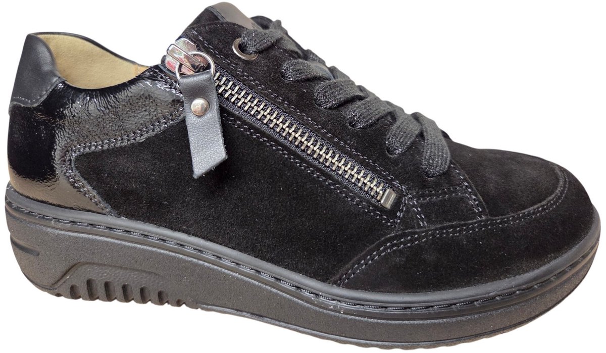Hartjes 162.1703/36 01.01 Soul Sneakers Zwart Suede Dames Breedtemaat K - Zwart - 36