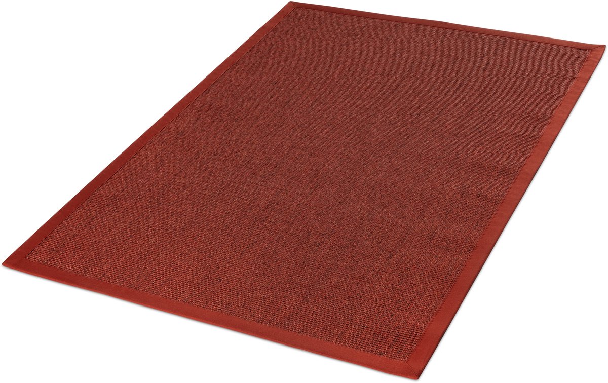 Vloerkleed Sisal Mara S2 rood gemelleeerd 240x340cm