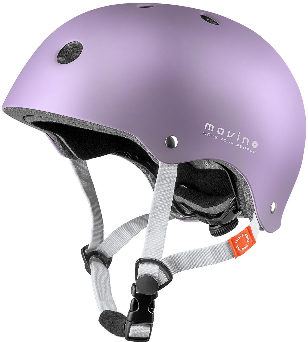 Movino - Element - M - lavendel - urban fietshelm met Dial-Fit systeem - ABS/EPS - 11 Ventilatiegaten - Fiets Skeelers Step