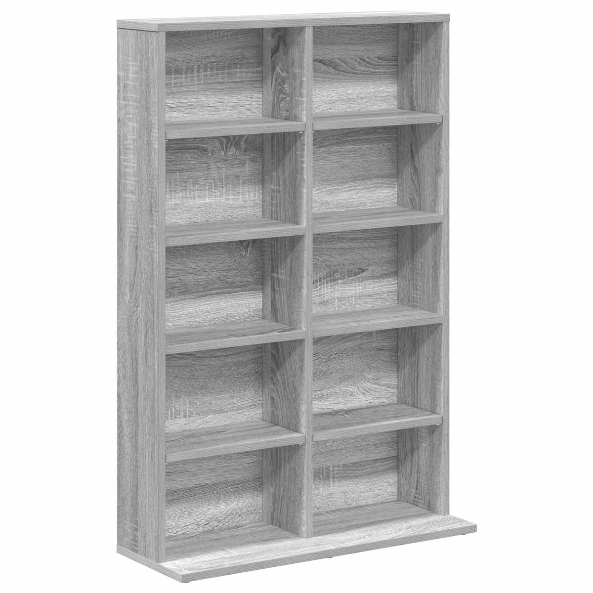vidaXL - CD - Kast - Grijs - Sonoma - 65 - x - 23,5 - x - 97,5 - cm - Bewerkt - hout