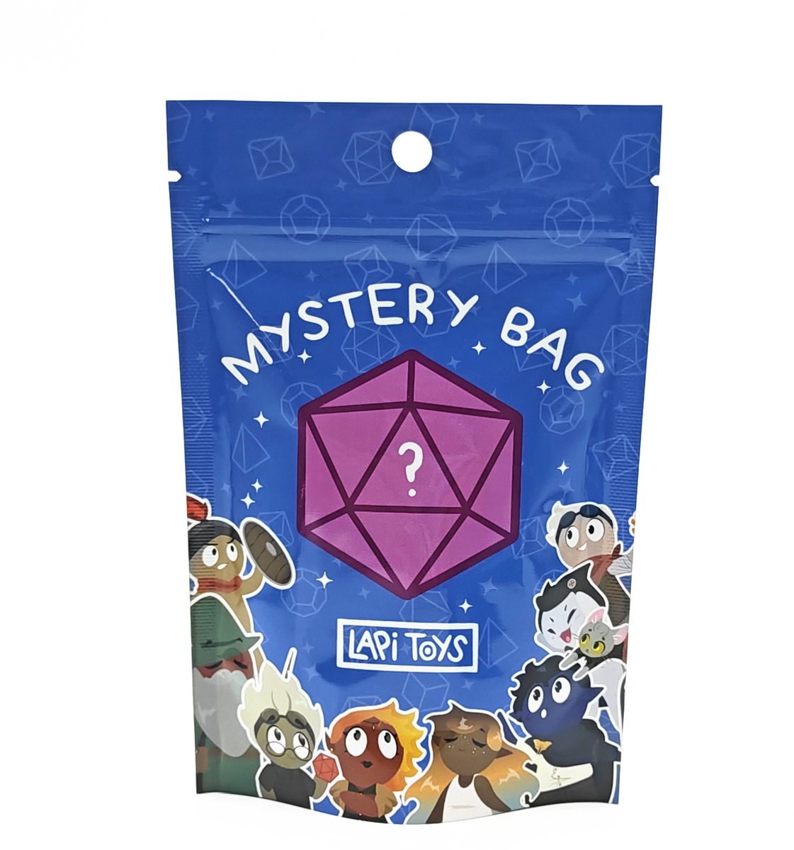 Lapi Toys - Dungeons and Dragons mystery bag - DnD dice - Metalen polydice - Verrassingszakje - Metaal - Meerkleurig