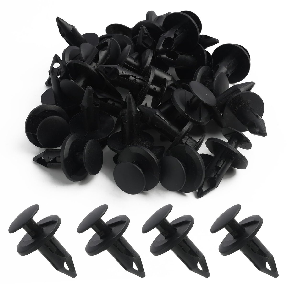 Bevestigingsclips voor bumpers, carrosserieklinknagels, kunststof clips, klinknagels voor bekleding, trim montageplaat