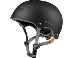 Movino - Element - L - zwart - urban fietshelm met Dial-Fit systeem - ABS/EPS - 11 Ventilatiegaten - Fiets Skeelers Step