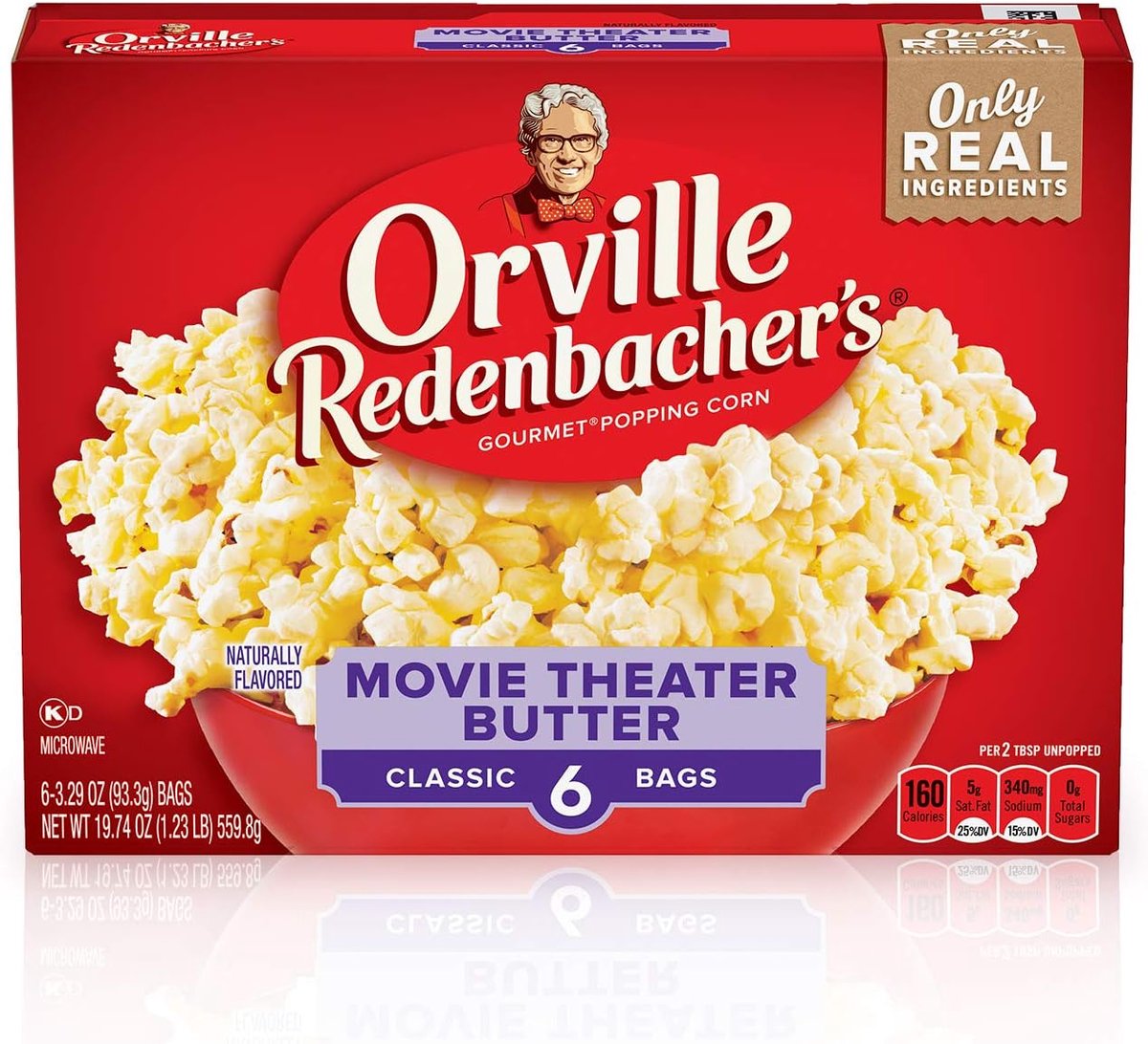 SnelShoppen - Magnetron Popcorn met Boter Smaak, 6 verpakkingen van 93 gram, Licht en Fluffy, Ideaal voor Filmavonden, Feestjes en Gezelligheid