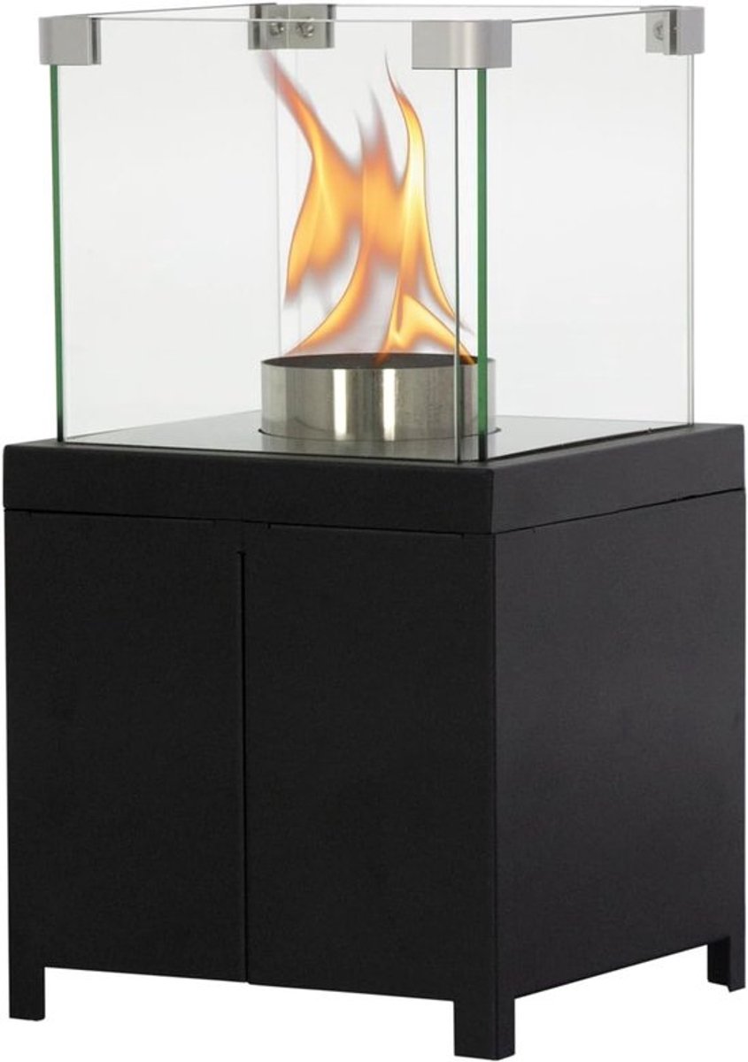 Terraskachel - Buitenverwarmer Tafelmodel - Gezellige Avonden - Gepoedercoat Afwerking - 26x26x47 cm