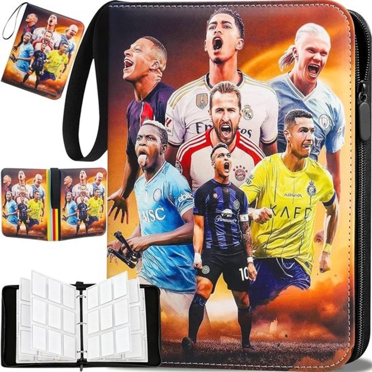 Verzamelalbum Kaarten - Kaartenhouder Album - Voetbal Kaarten Opslag - Grote Capaciteit 900 Kaarten