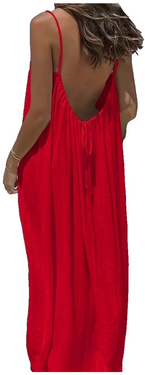 Currero Open Rug Jurk Backless Body Jurk Shirt Jurken Open Back Dress Rood