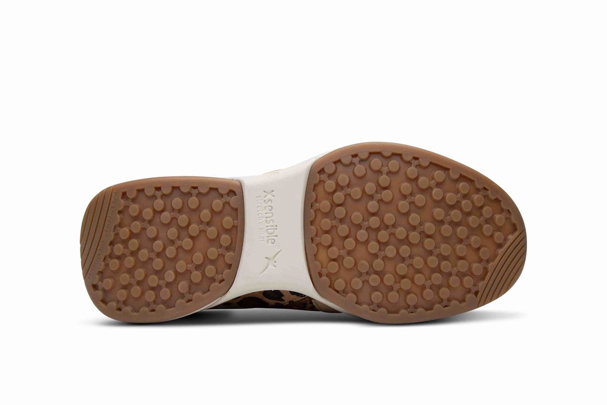 Xsensible Stretchwalker - Dames sneaker - Artikel SWX 11 30085.2.336 - Cognac - Extra breed Wijdte H - Maat 42