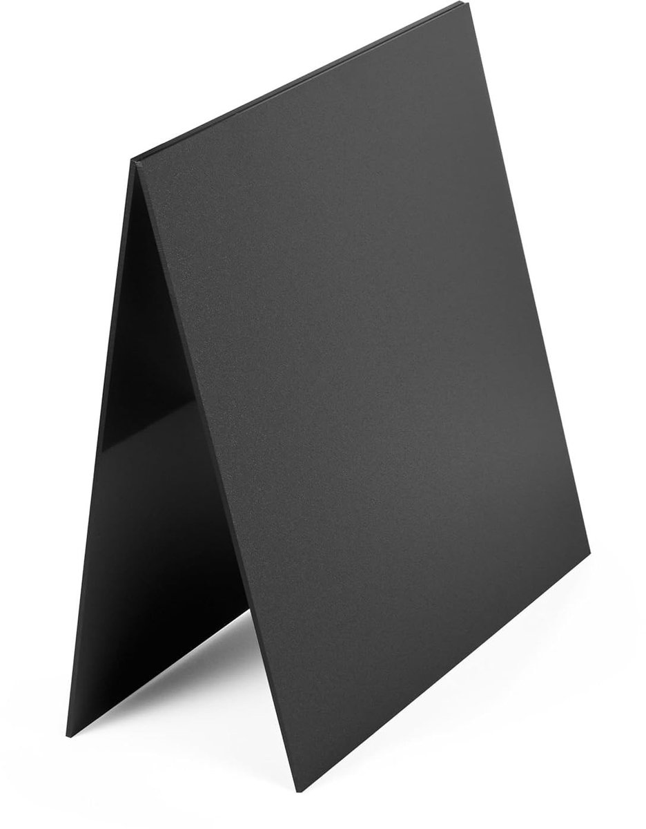 Set van 2 Plastic Platen 30 x 20 cm ABS Kunststof 3 mm Hoge Hardheid voor Creatieve Projecten en Huisdecoratie