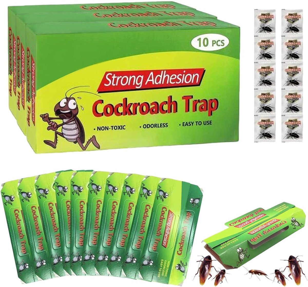 Effectieve Insectenval voor Kakerlakken en Bedwantsen - 30 Stuks Plakstrips voor Kakerlakbestrijding, Keuken Gebruik en Insectenbestrijding