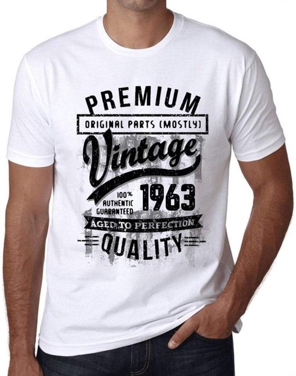 Heren T-Shirt 1963 Verjaardag Cadeau Vintage Stijl