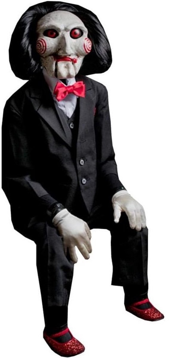 Grote Billy Pop Figuur uit de Saw Filmserie - Verzamelobject van 119 cm