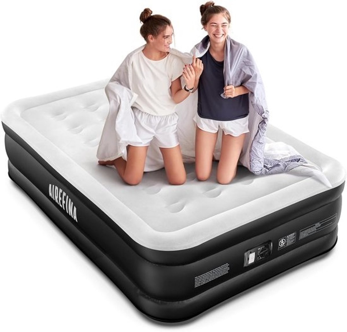 Luchtbed 2 Persoons met Ingebouwde Elektrische Pomp – Opblaasbaar Gastbed – 317 kg – 190 x 137 x 46 cm