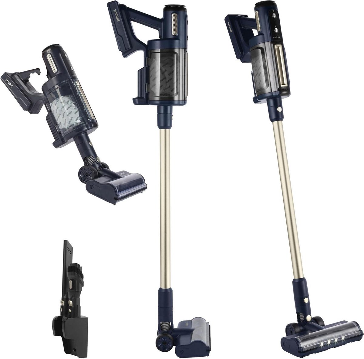 Draadloze Steelstofzuiger - 2-in-1 Handstofzuiger - Huishouden Schoonmaken - Zak met 45 Min - 700 ml Capaciteit - Blauw