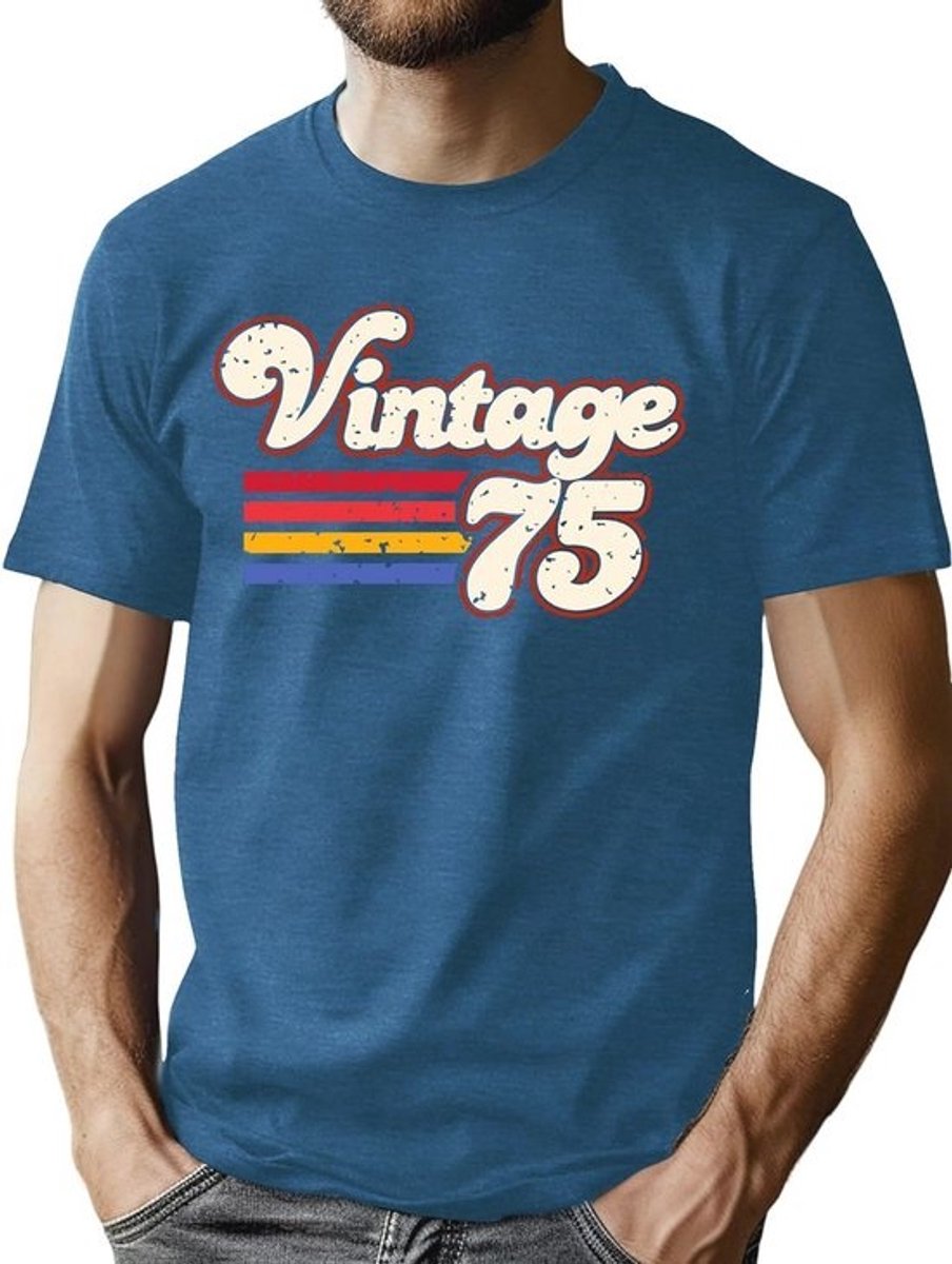 Vintage 1975 T-shirt voor heren - 50e verjaardag cadeau