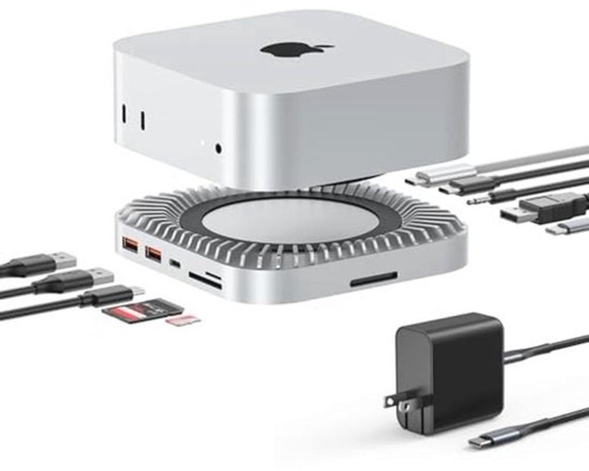40G Mac mini Dock met 8T NVMe SSD-behuizing en 65W Vermogen – Alle-in-één Accessoires & Hub voor Mac mini