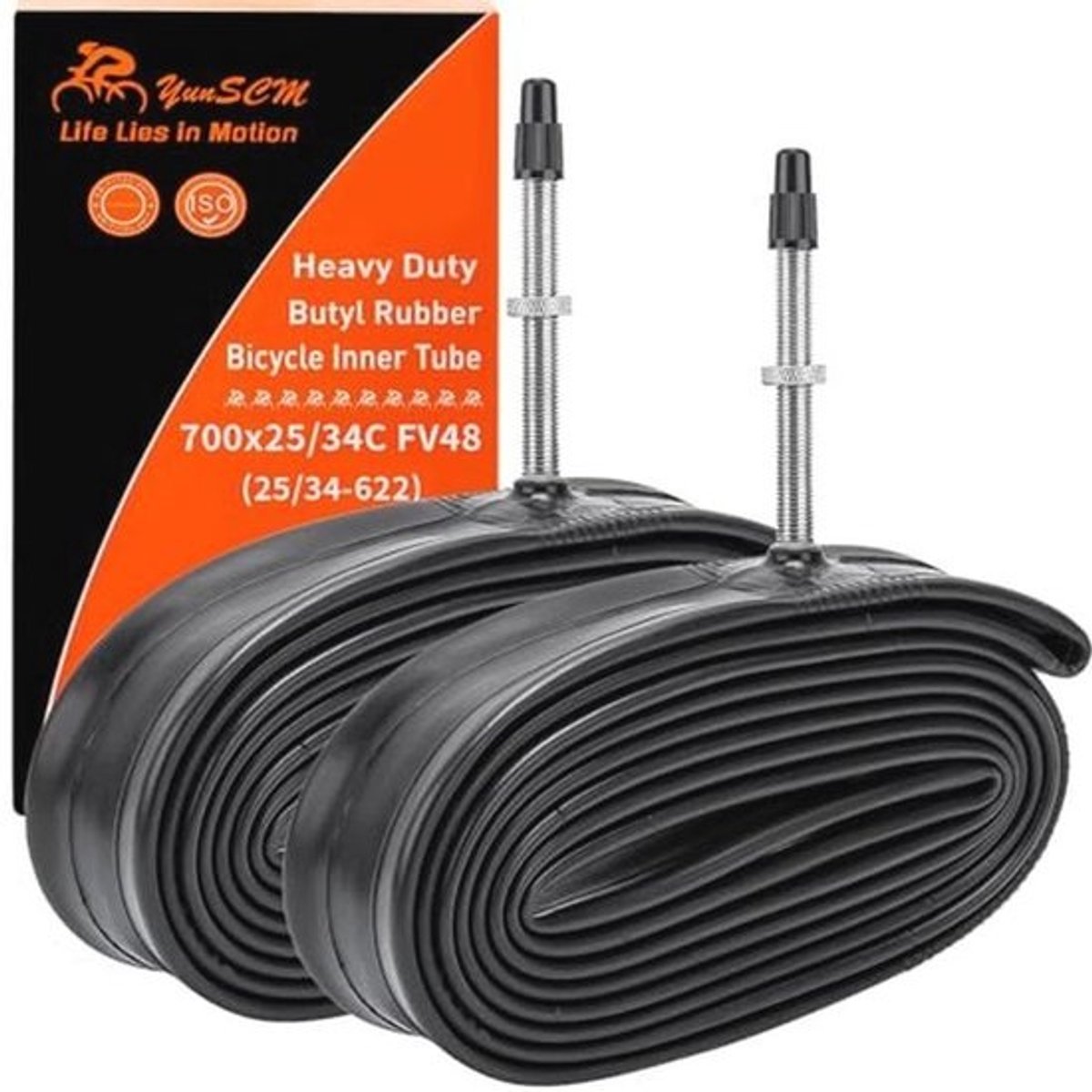 Verdikte 28-inch binnenband 700CX25C/28/32/34C FV48mm Presta ventiel - Compatibel met 700x25C, 700x28C en meer