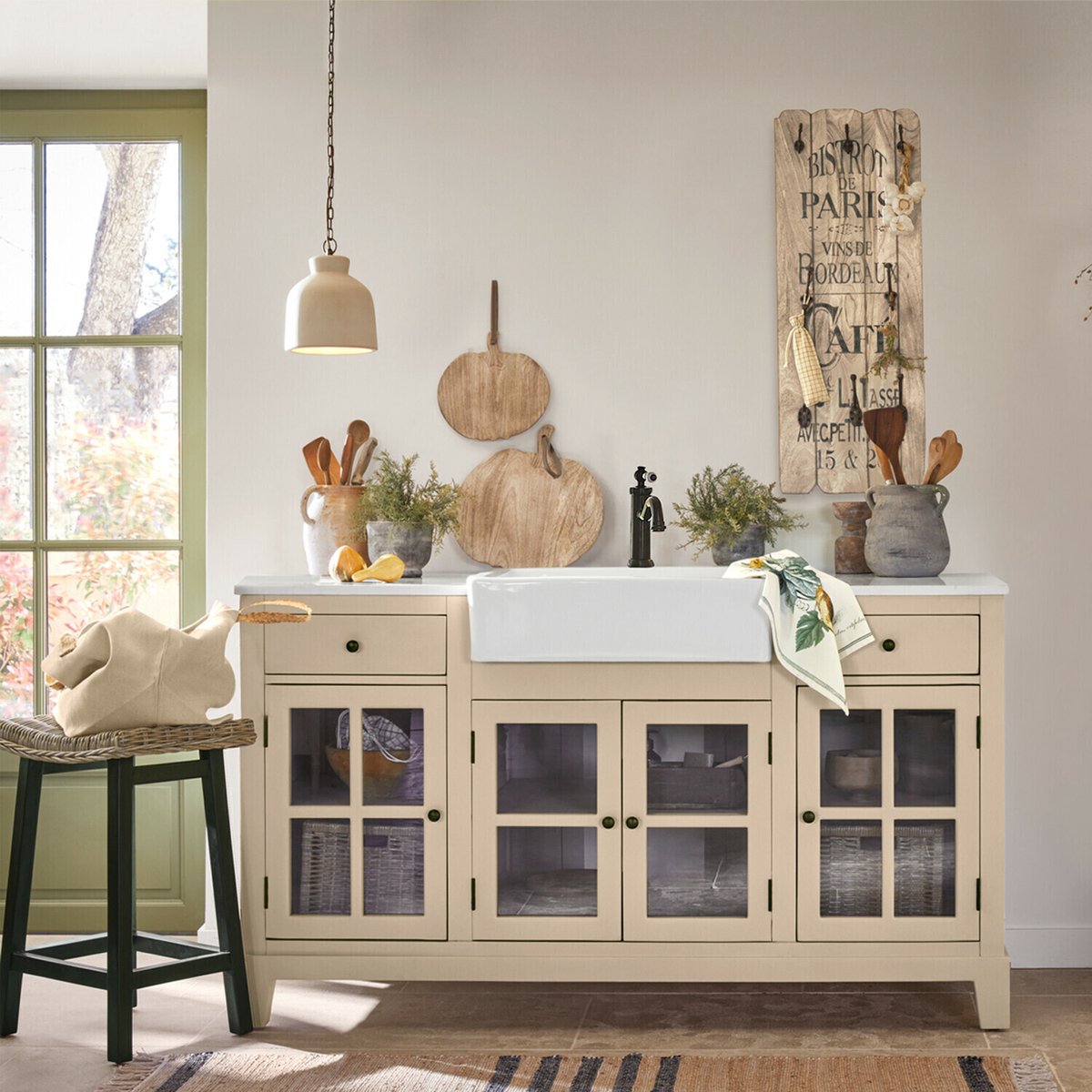 LOBERON Hanglamp Hélomiane beige