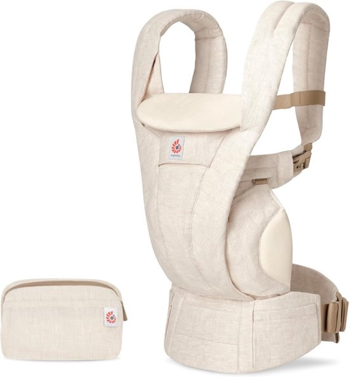 Draagzak Alles-in-één - Baby drager - Vanaf geboorte - Ademend linnen - 3.2-20.4 kg - Natuurlijk