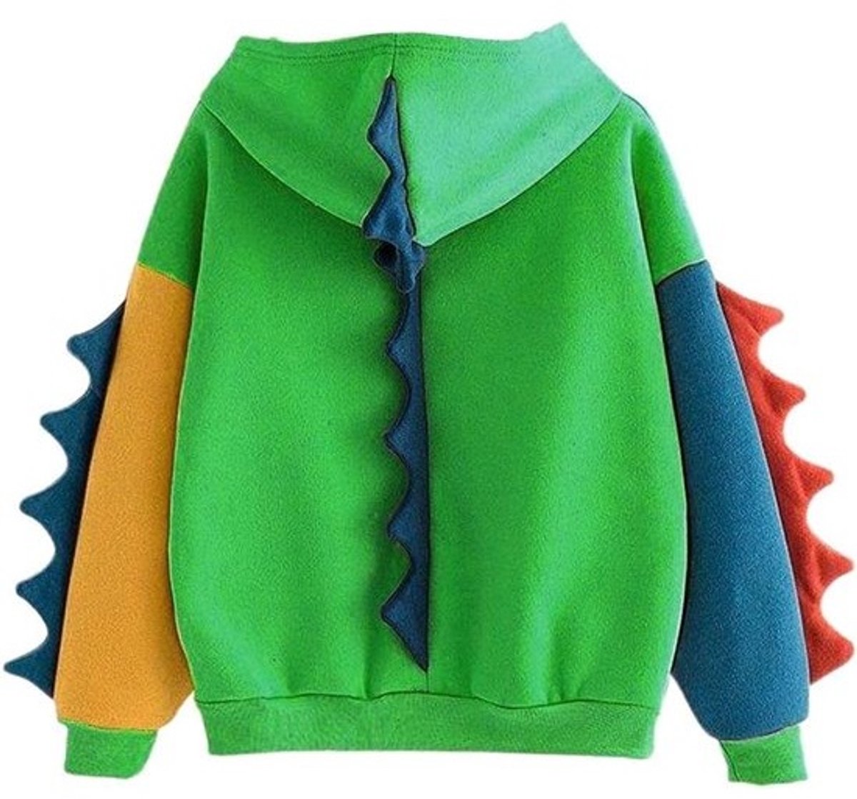 Dames Hoodie - Fleece Trui - Casual Vrije Tijd - Dinosaurus Print - Maat M