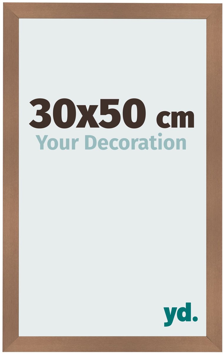 Your Decoration - Fotolijst 30x50 cm - MDF - Koper Decor - Bologna