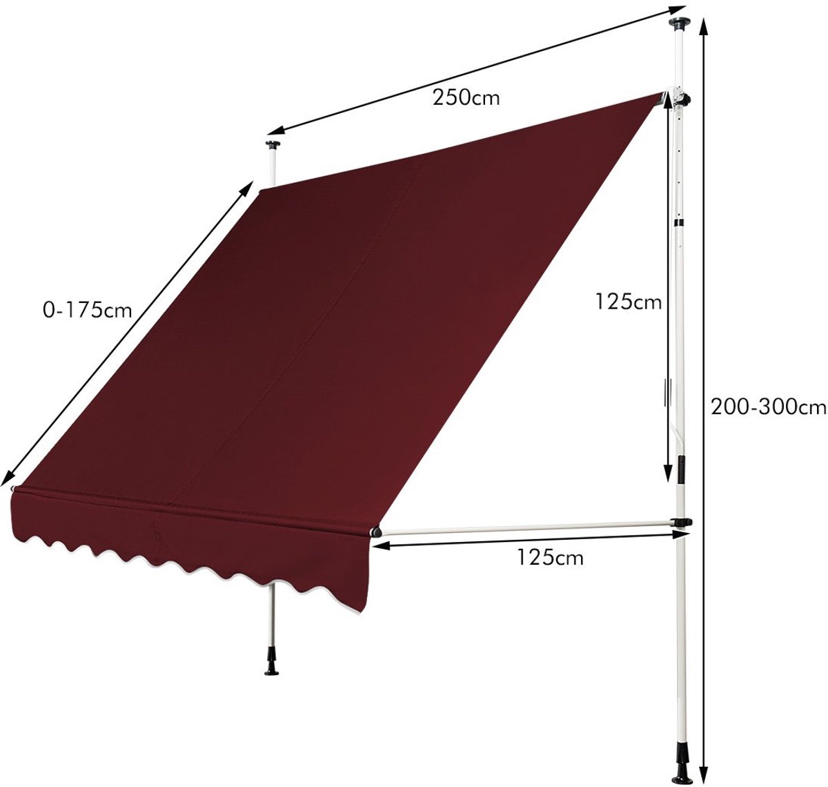 SureDeal® - Luifel - Brede Klemmarkies Boren - Rood