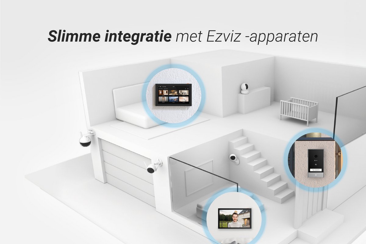 Ezviz SD7 Slim Scherm Touchmonitor Smart Home Hub Zwart - afbeelding 3