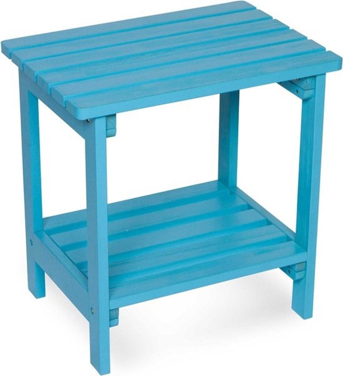 Bijzettafel Rechthoekig - Tuin Tafel - Buiten Gebruik - Hydro-Tex Afwerking - 29 x 14 x 20 inch - Aqua