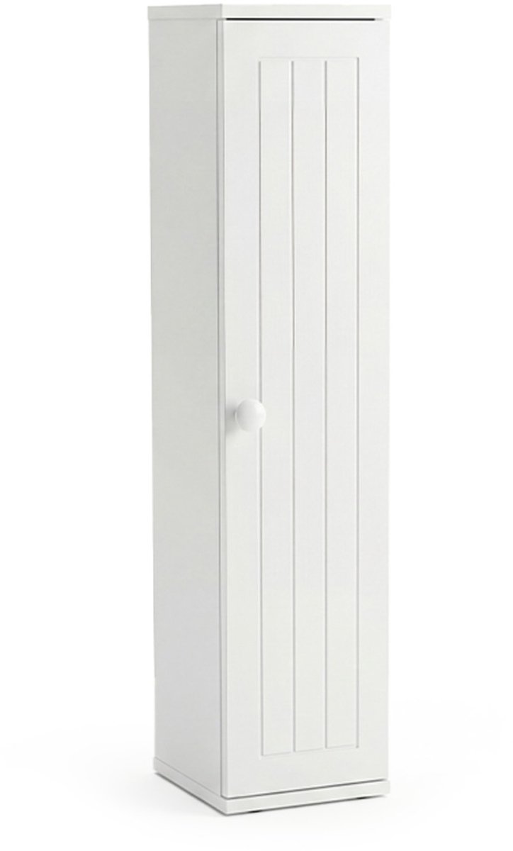 SureDeal® - Badkamerkast - Badkamermeubel - Verstelbare Planken - Opening - Toiletpapier Wit - 16x17x69 cm - Wit