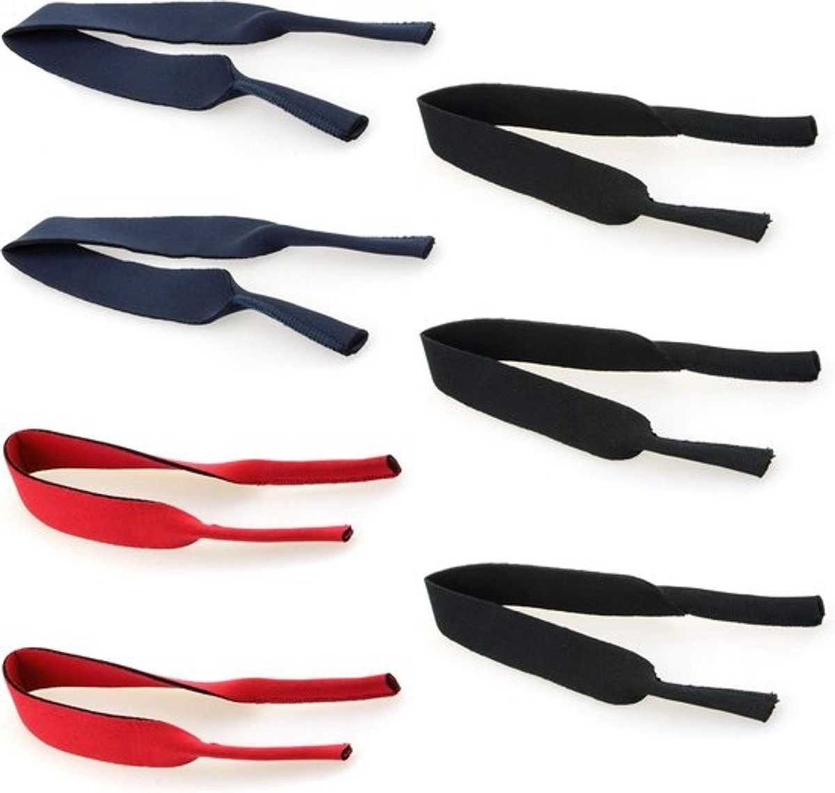 Drippelende Brilbanden Neopreen voor Sport en Zon, Set van 7