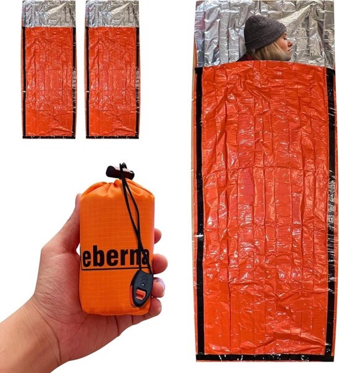 Survival Slaapzak 2 Pack | Noodslaapzak Bivy Sack | Draagbare Thermische Slaapzak voor Emergencies