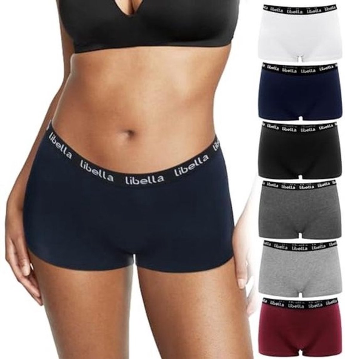 Comfortabele Dames Boxershorts van Katoen - Ademend en Ondersteunend - Verpakking van 6 Stuks