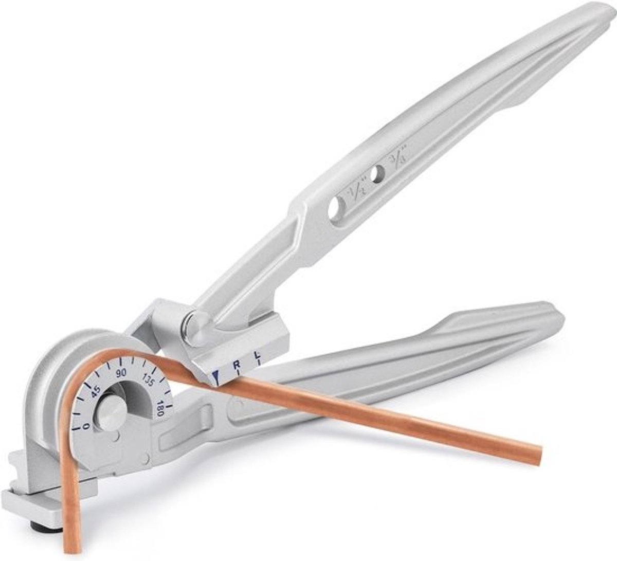 Handmatige Buisbuiger voor 1/2 inch en 3/8 inch Buizen - Voor Koper en Aluminium - 180° Buisbuiger