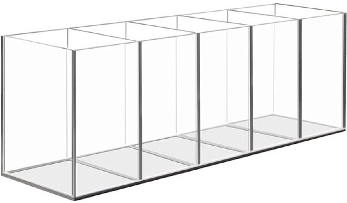 Acryl Pen Houder Met 5 Compartimenten - Desk Organizer Voor Briefpapier En Make-up