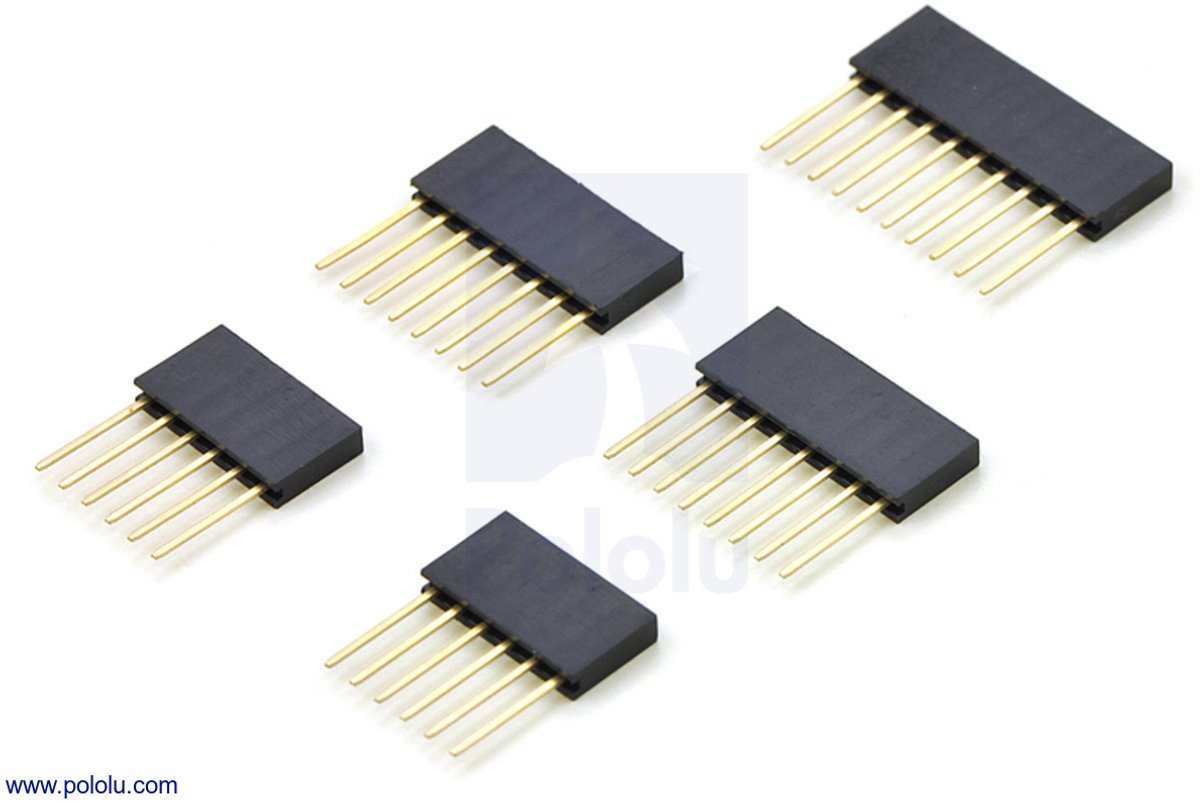 Stapelbare 2,54mm Vrouwelijke Header Set geschikt voor Arduino Shields Pololu-1035