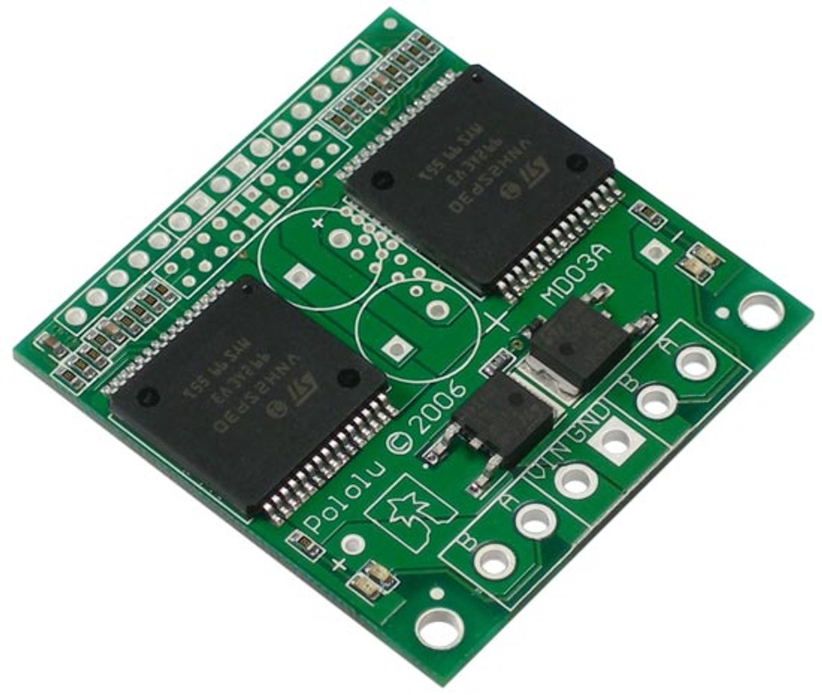 Dual VNH2SP30 Motor Driver Carrier MD03A Pololu 708