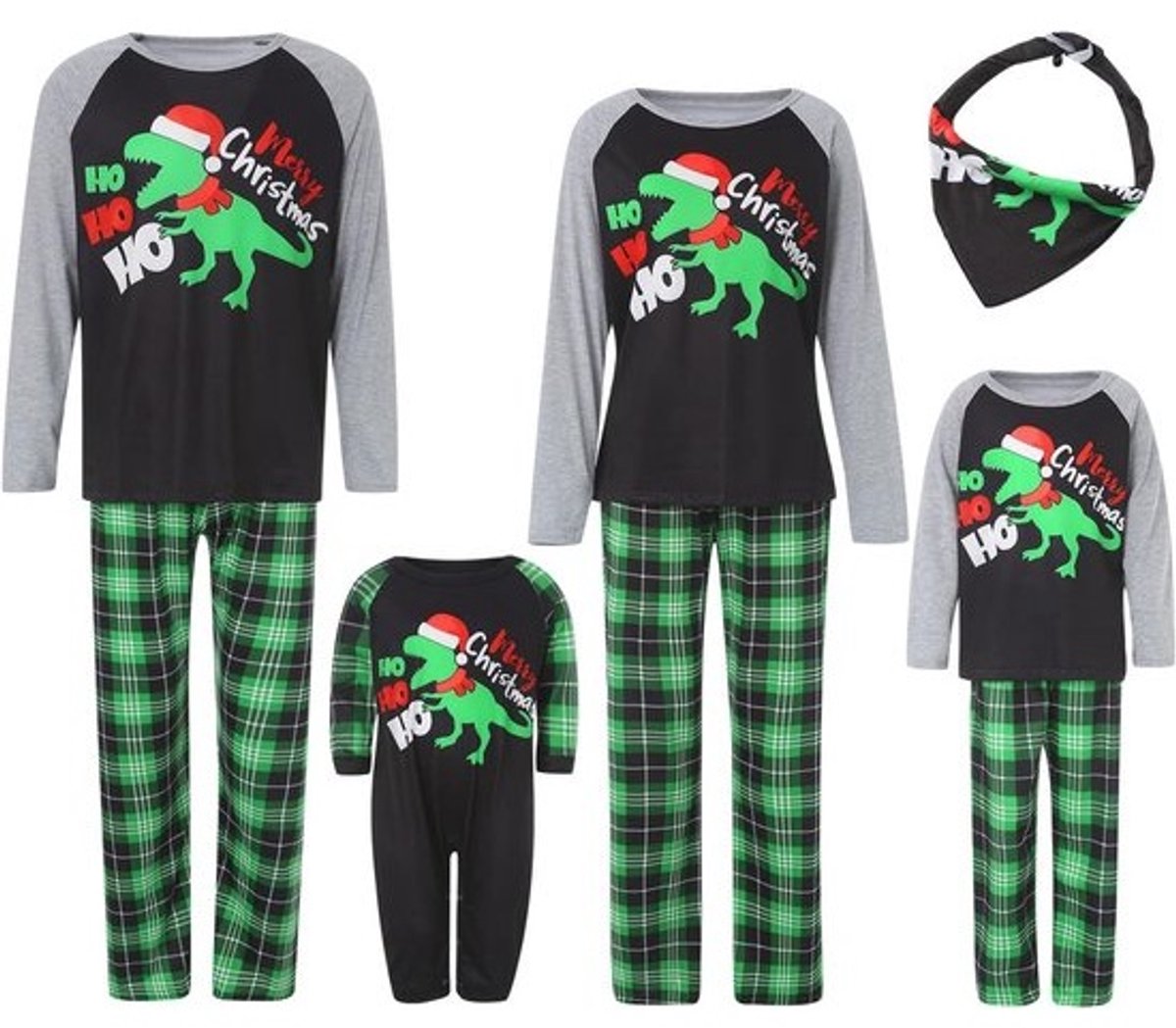 Gezins pyjama-set voor kerst - Bijpassende kerstnachtkleding voor koppels