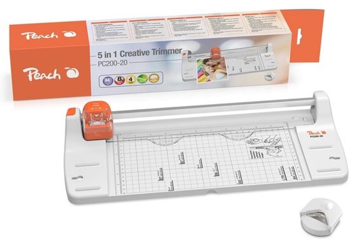 Creatieve 5 in 1 Rolsnijder met 4 Snijsoorten en Hoeksnijder voor A3 Formaat