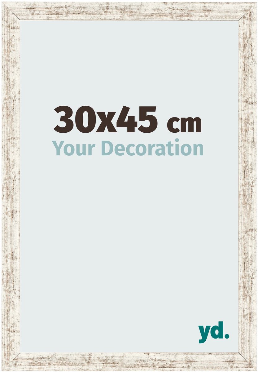 Your Decoration - Fotolijst 30x45 cm - MDF - Wit Vintage - Bologna