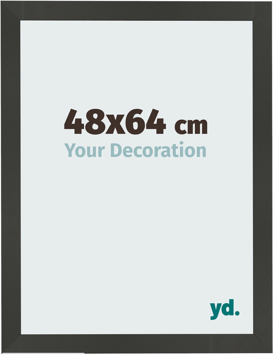 Your Decoration - Fotolijst 48x64 cm - MDF - Antraciet - Bologna
