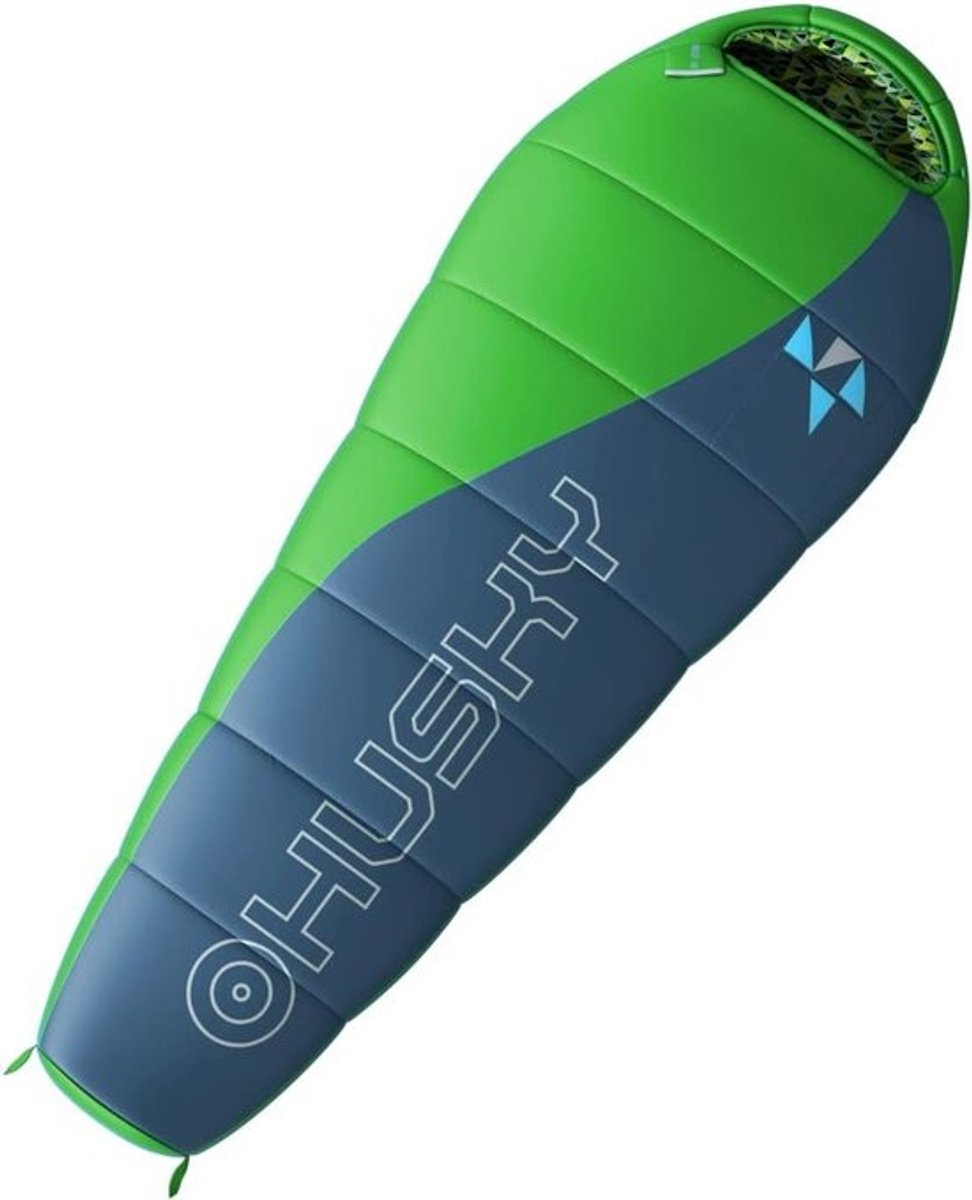 Kinder Slaapzak - Kampeerzak Mummie - Buiten Slapen - Comfort Zone -10 - 170 cm - Blauw