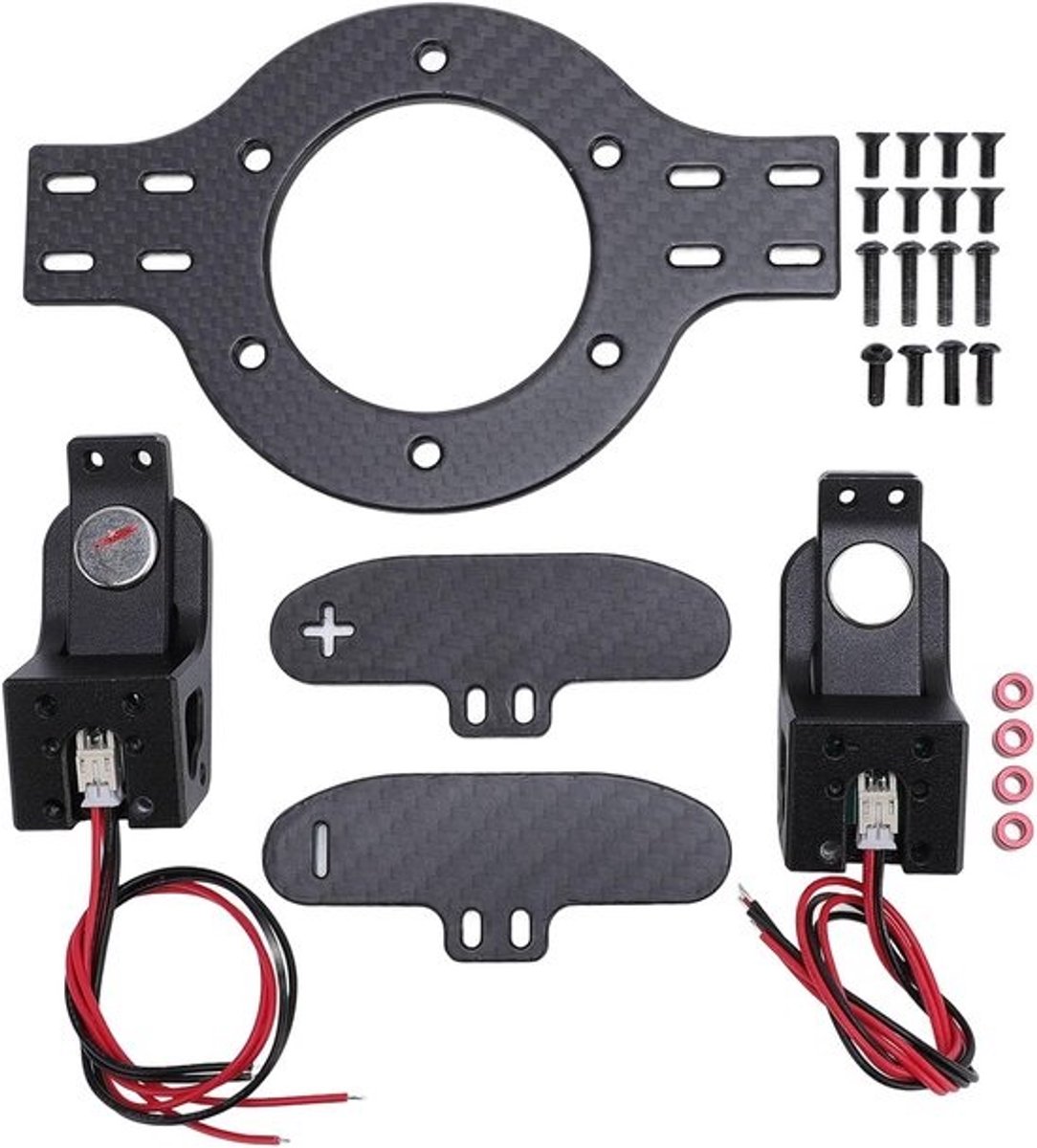 Schakelpeddels - Paddleshifters - Race Simulatie - Magnetische Activering - 70mm Houder - Koolstofvezel